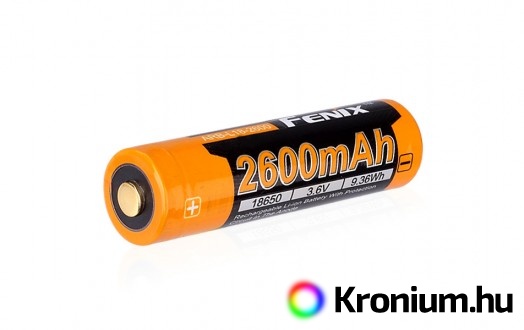 Fenix 18650 újratölthető akkumulátor 2600 mAh (Li-Ion)