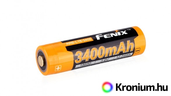 Fenix 18650 3400 mAh tölthető akkumulátor (Li-Ion)