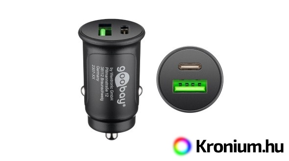 27W-os gyorstöltő USB autóadapter