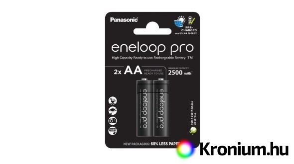 Panasonic Eneloop Pro AA NiMH 2db