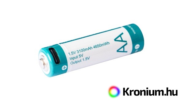 Keeppower tölthető USB-C AA 3100 mAh