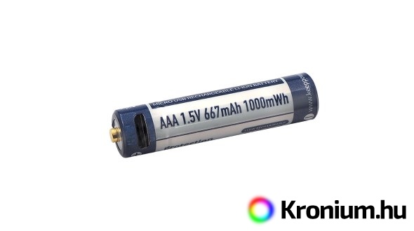 Tölthető USB AAA elem Keeppower 667 mAh