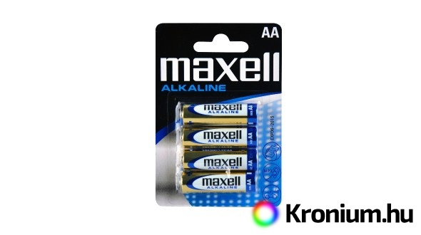 Maxell AA alkáli elem 4db