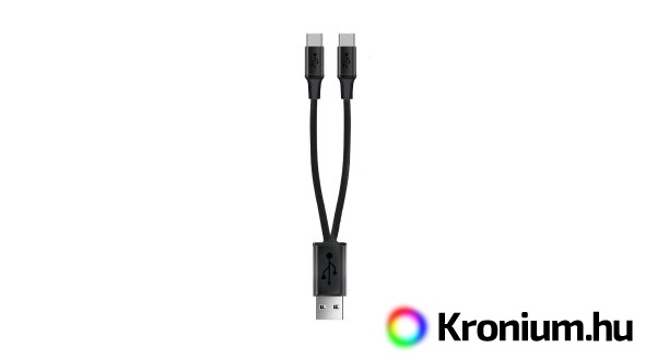 Dupla mikro-USB töltőkábel