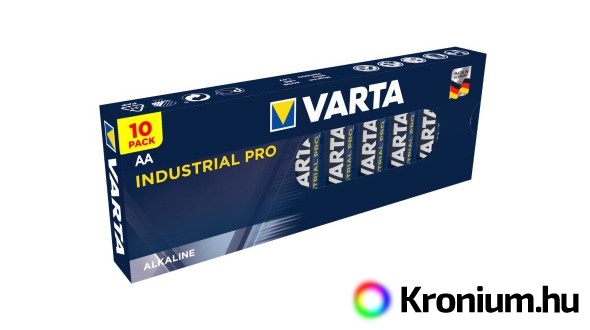 Varta Industrial PRO AA alkáli elem 10 db