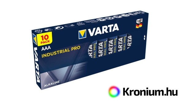 Varta Industrial PRO AAA alkáli elem 10 db