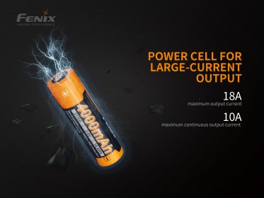 Nagyfeszültségű akkumulátor Fenix 21700 4000 mAh (Li-Ion)