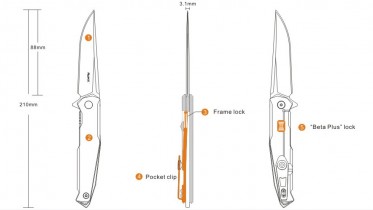 Ruike P108-SF kés