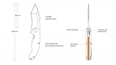 Ruike P851-B kés