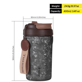 SilverAnt titán termosz bögre 400 ml