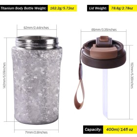SilverAnt titán termosz bögre 400 ml