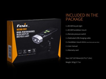 Fenix BC30R tölthető kerékpáros lámpa (1800 lumen)