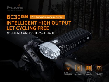 Kerékpár lámpa Fenix BC30 V2.0 + USB töltő készlet 3500 mAh