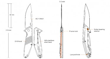 Ruike D191-B kés