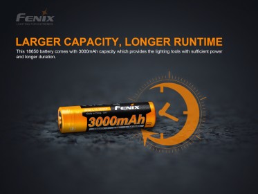 Nagyáramú akkumulátor Fenix 18650 3000 mAh (Li-Ion)