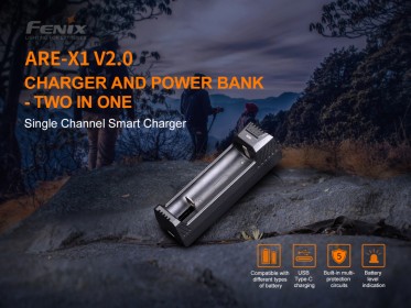 USB töltő Fenix ARE-X1 V2.0 (Li-ion)