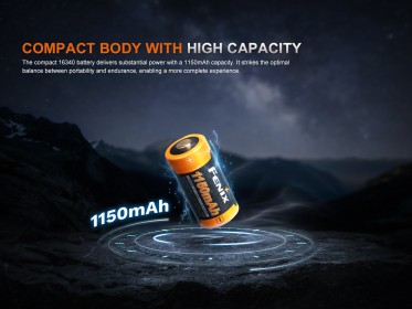 Fenix RCR123A 1150 mAh tölthető akkumulátor