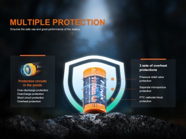 Fenix RCR123A 1150 mAh tölthető akkumulátor