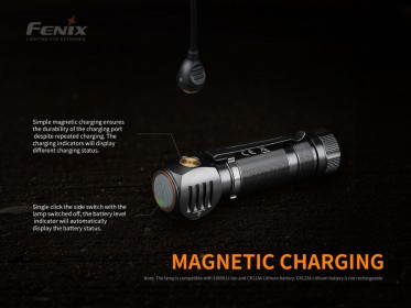 Tölthető fejlámpa Fenix HM61R Amber