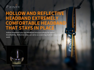 Tölthető fejlámpa Fenix HM61R Amber