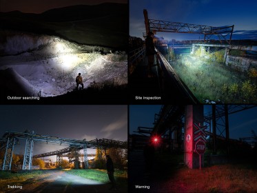 Fenix HM61R Amber V3.0 tölthető fejlámpa