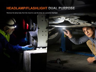 Fenix HM61R Amber V3.0 tölthető fejlámpa