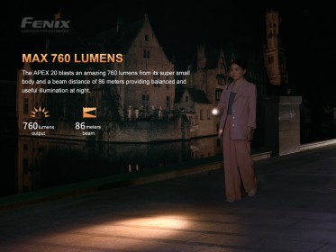 Fenix APEX 20 titán elemlámpa - kék
