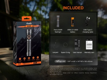 Fenix E40R tölthető zseblámpa
