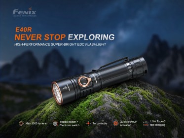 Fenix E40R tölthető zseblámpa