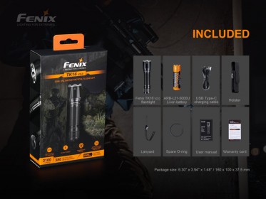 Taktikai LED zseblámpa Fenix TK16 V2.0