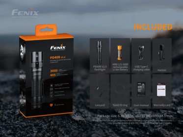 Fenix PD40R V2.0 tölthető zseblámpa