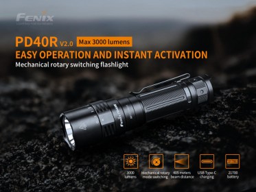 Fenix PD40R V2.0 tölthető zseblámpa