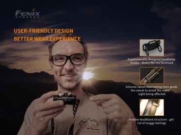 Fenix HM65R tölthető fejlámpa + Fenix E-LITE