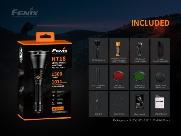 Fenix HT18 vadász zseblámpa