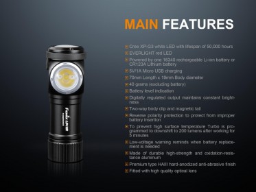 Fenix LD15R tölthető LED zseblámpa