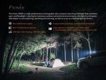 Tölthető LED zseblámpa Fenix LR40R
