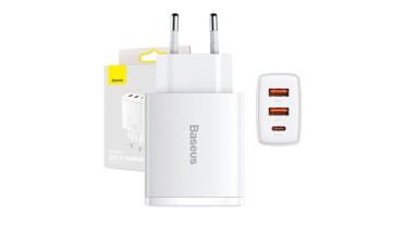 Baseus hálózati adapter USB-C + 2x USB-A (30W)