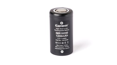 Tölthető akkumulátor Keeppower 18350 1200 mAh (Li-Ion)