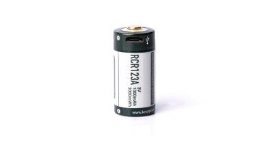 USB akkumulátor Keeppower RCR123A 3V 1000 mAh (Li-Ion)