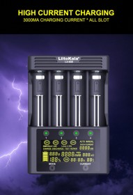 Diagnosztikus gyorstöltő Lii-600S (Li-Ion és NiMH)