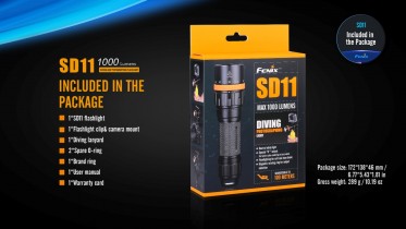 Fenix SD11 LED búvárlámpa