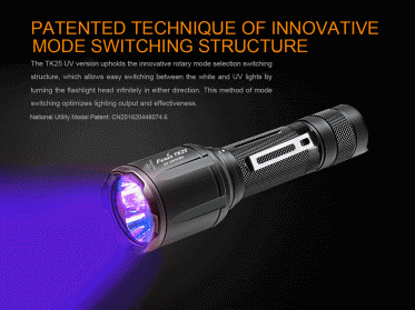Taktikai LED lámpa Fenix TK25 UV