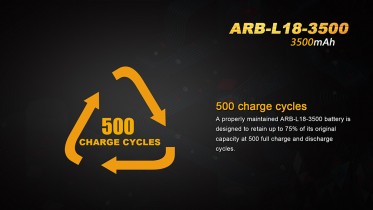 Fenix 18650 3500 mAh újratölthető akkumulátor (Li-Ion)