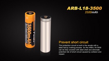 Fenix 18650 3500 mAh újratölthető akkumulátor (Li-Ion)