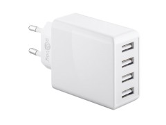 Négycsatornás hálózati USB adapter (összesen 6000 mA, 30W)