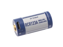 USB akkumulátor Keeppower RCR123A 3V 860 mAh (Li-Ion)