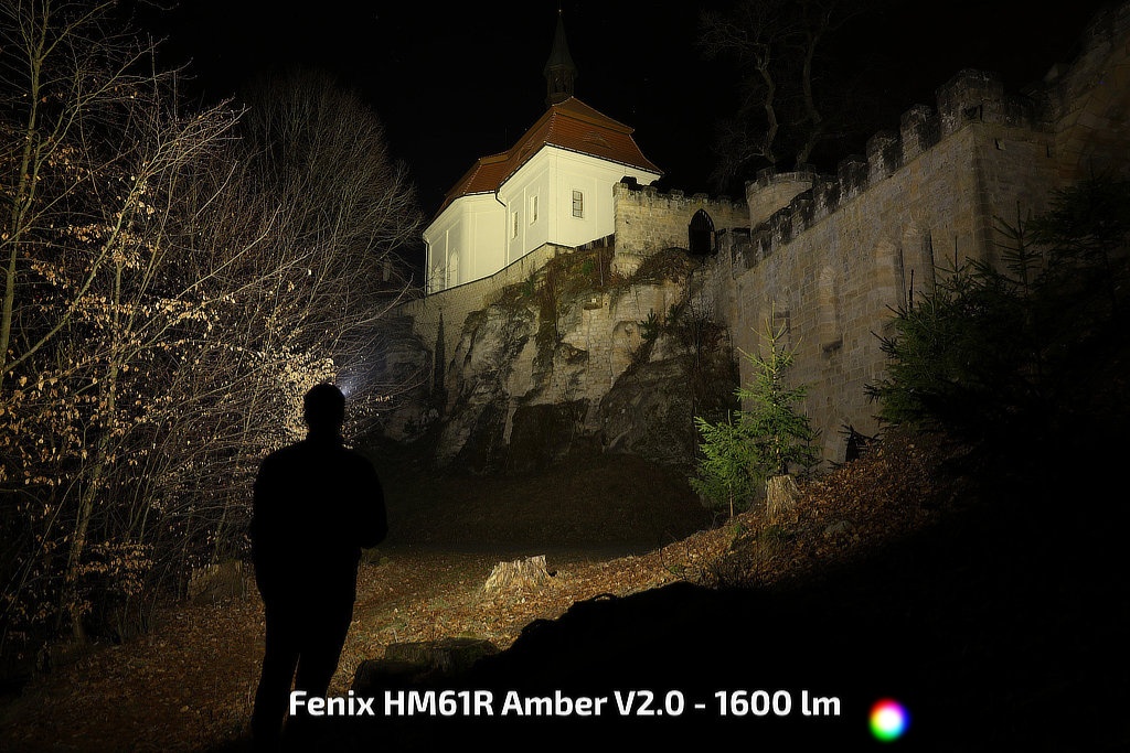 Fenix HM61R Amber V2.0 - 1600 lumen