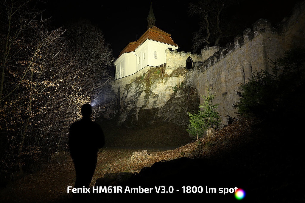 Fenix HM61R Amber V3.0 1800 lumen